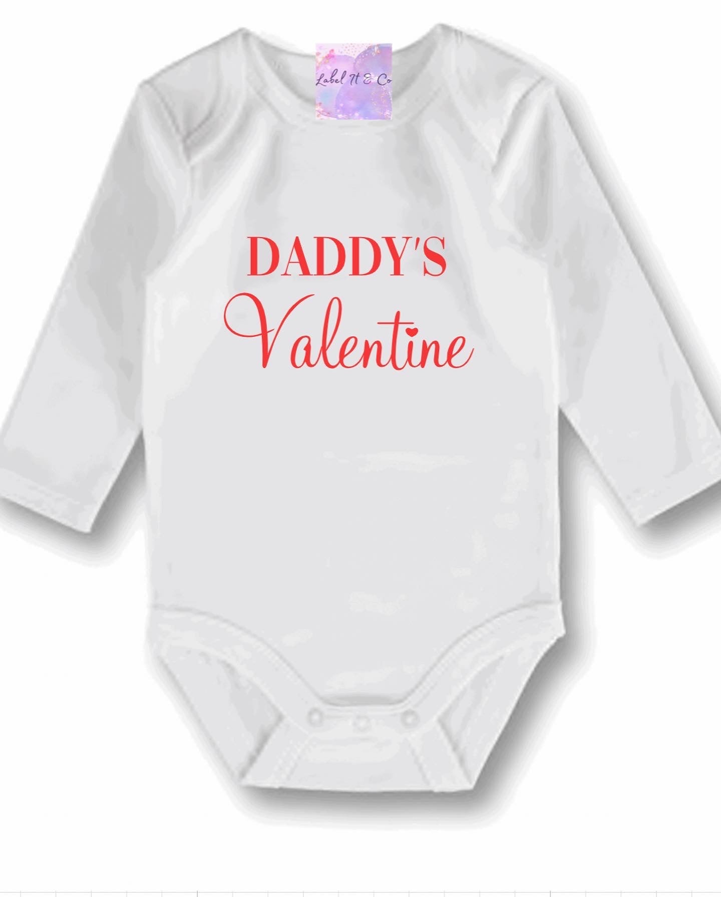 PERSONALISED BABY VALENTINES DAY OUTFIT BODYSUIT