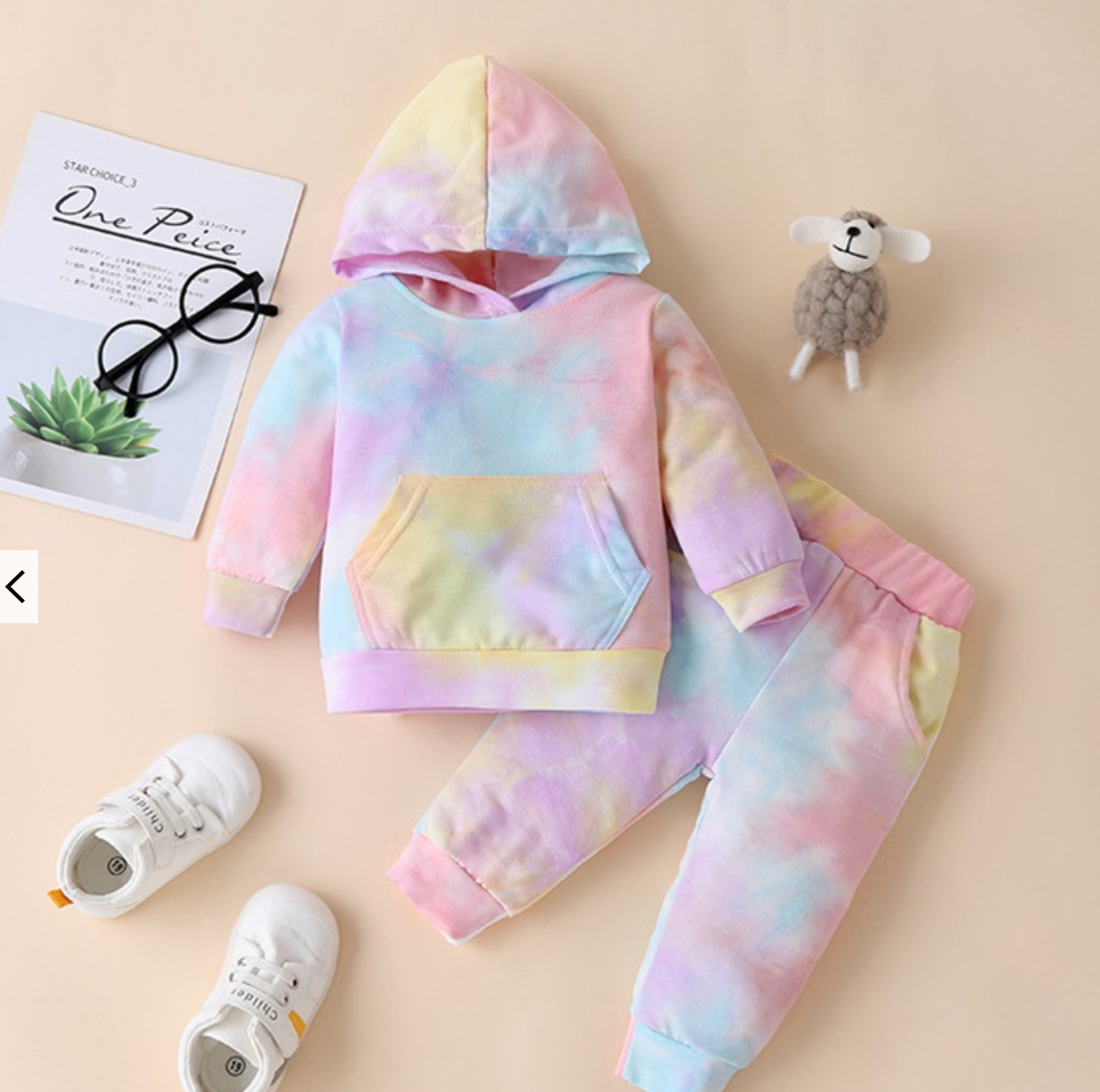 Personalised baby kids tie dye tracksuit