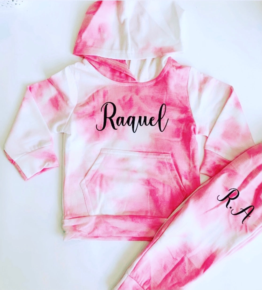 Personalised baby kids tie dye tracksuit – Label it and Co