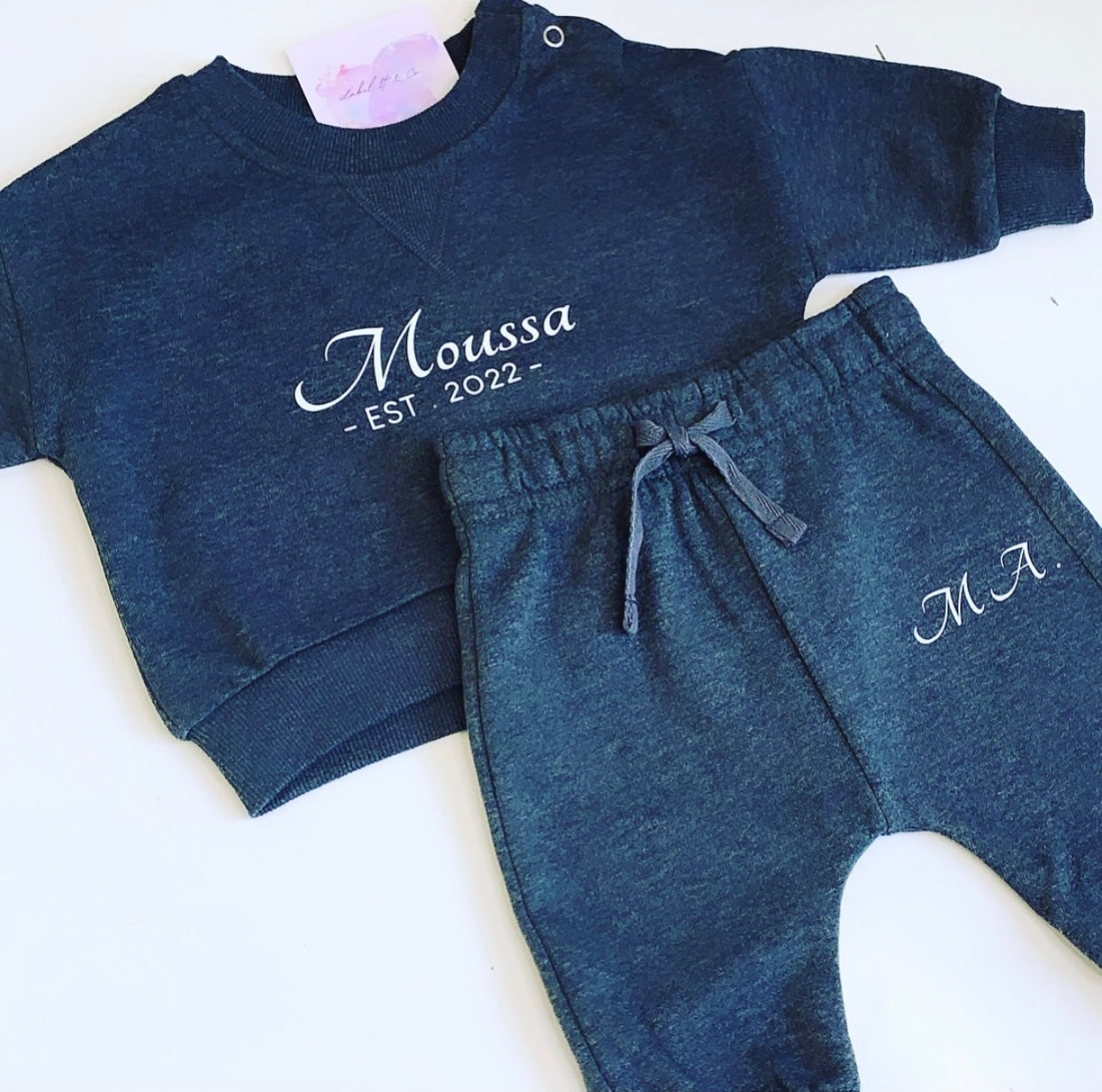 Personalised baby boy tracksuit deals