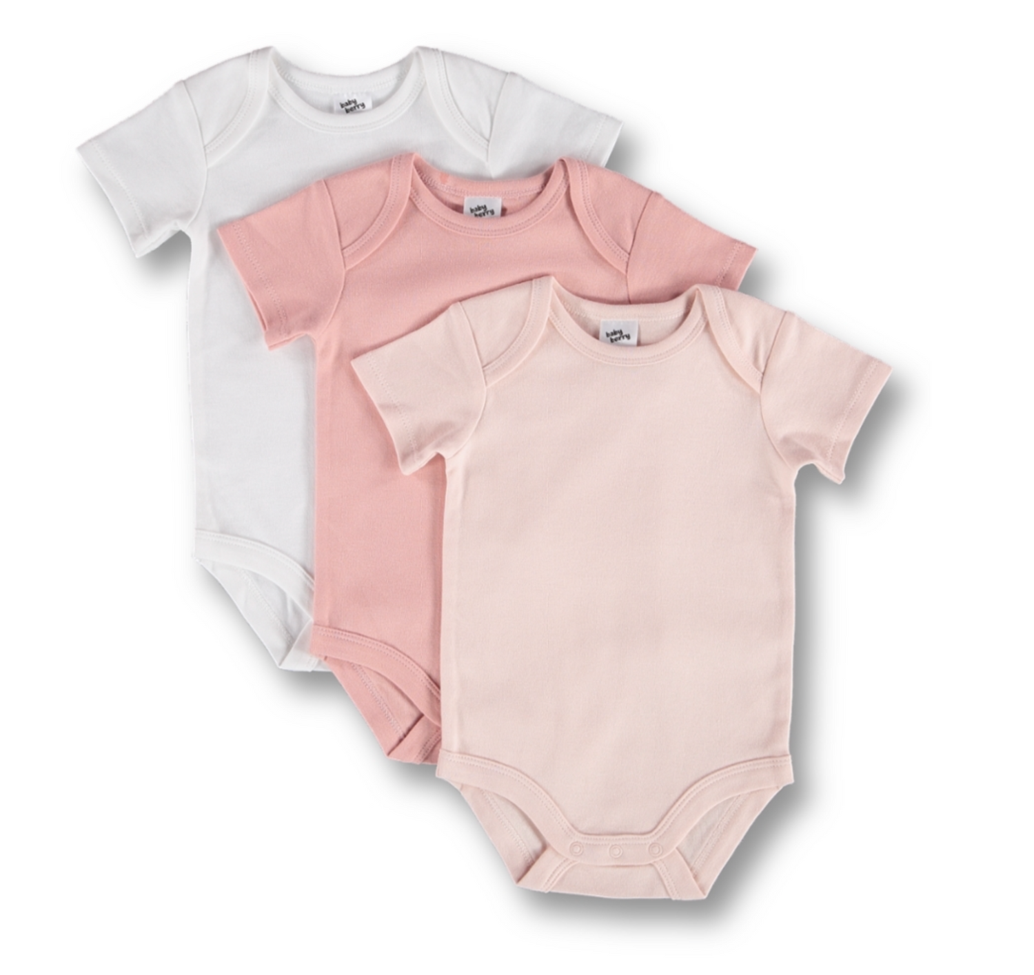 SHORT SLEEVE BODYSUIT (3 PACK)-labelitco1.myshopify.com-BABY WEAR-label It & Co