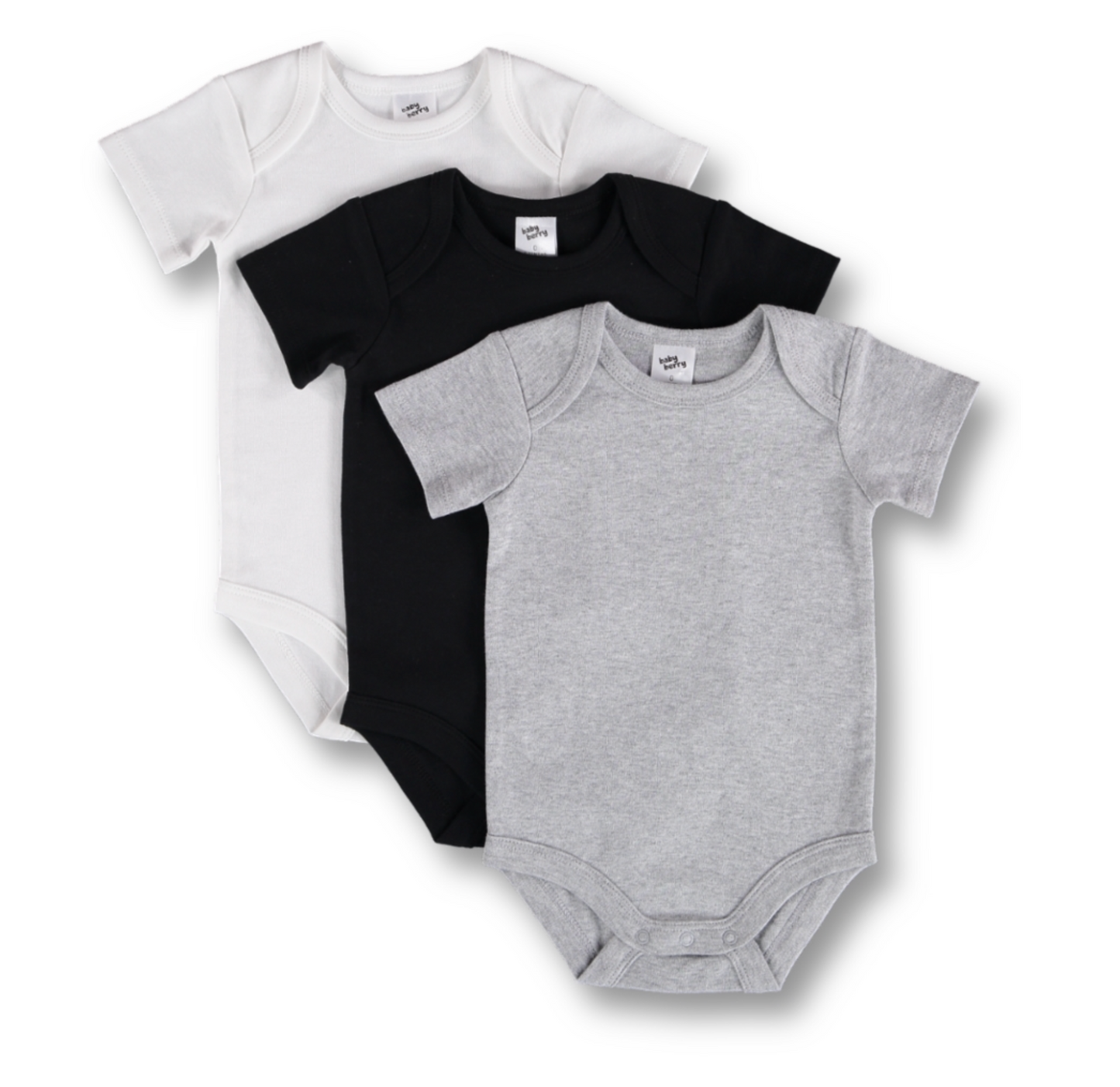 SHORT SLEEVE BODYSUIT (3 PACK)-labelitco1.myshopify.com-BABY WEAR-label It & Co