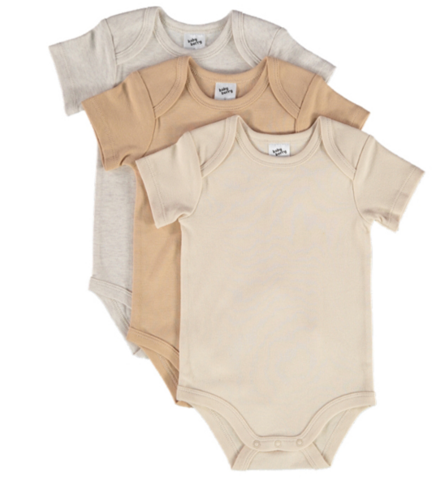 SHORT SLEEVE BODYSUIT (3 PACK)-labelitco1.myshopify.com-BABY WEAR-label It & Co