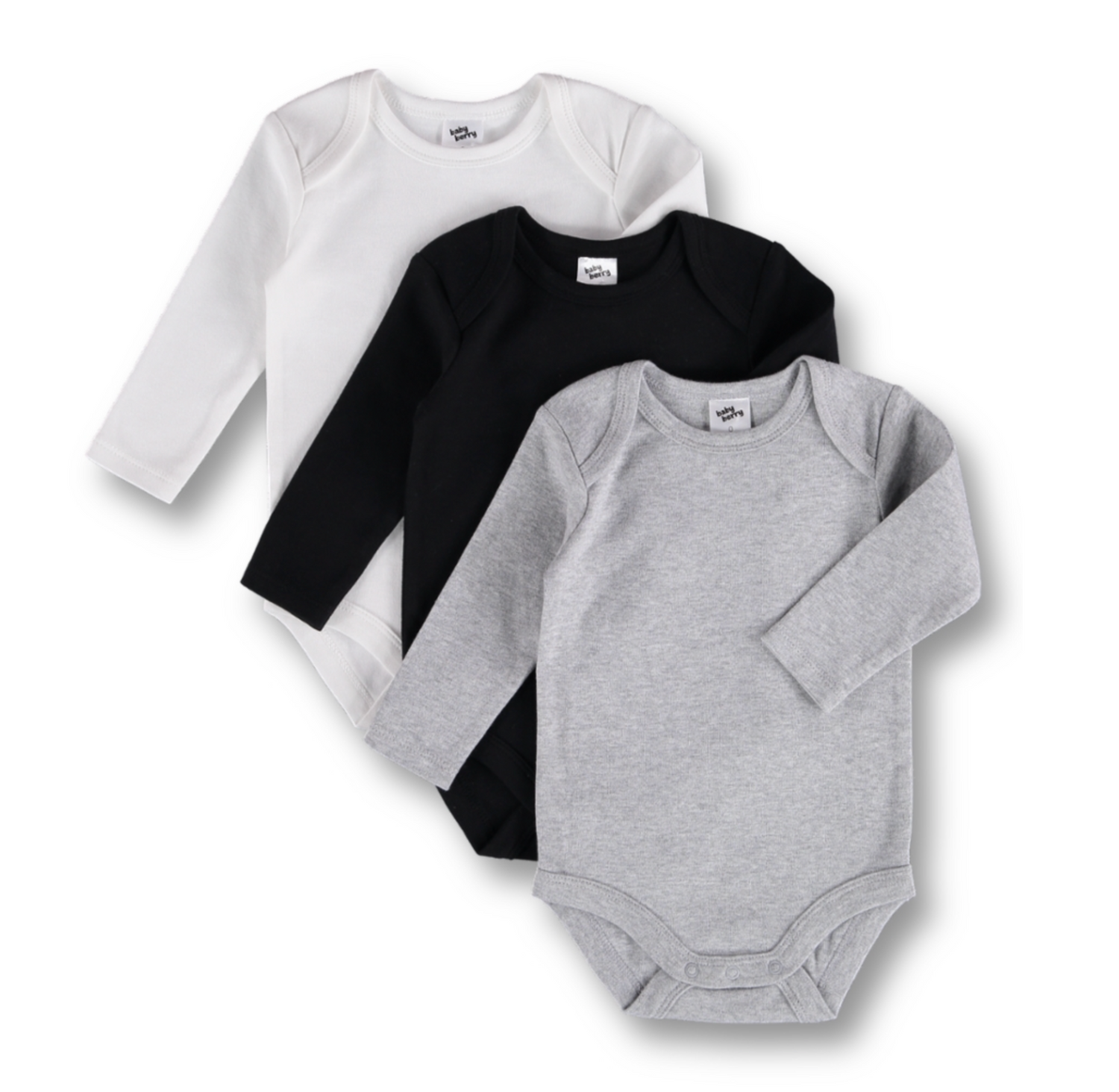 LONG SLEEVE BODYSUIT (3 PACK)-labelitco1.myshopify.com-BABY WEAR-label It & Co