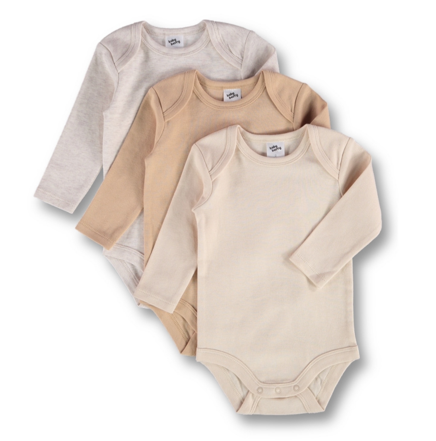 LONG SLEEVE BODYSUIT (3 PACK)-labelitco1.myshopify.com-BABY WEAR-label It & Co