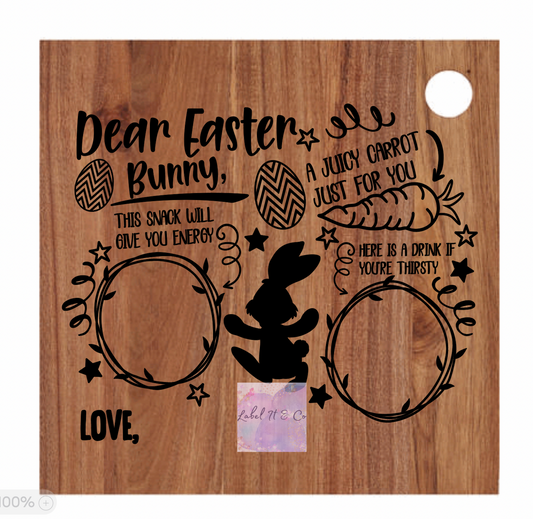 EASTER BUNNY TREAT BOARD