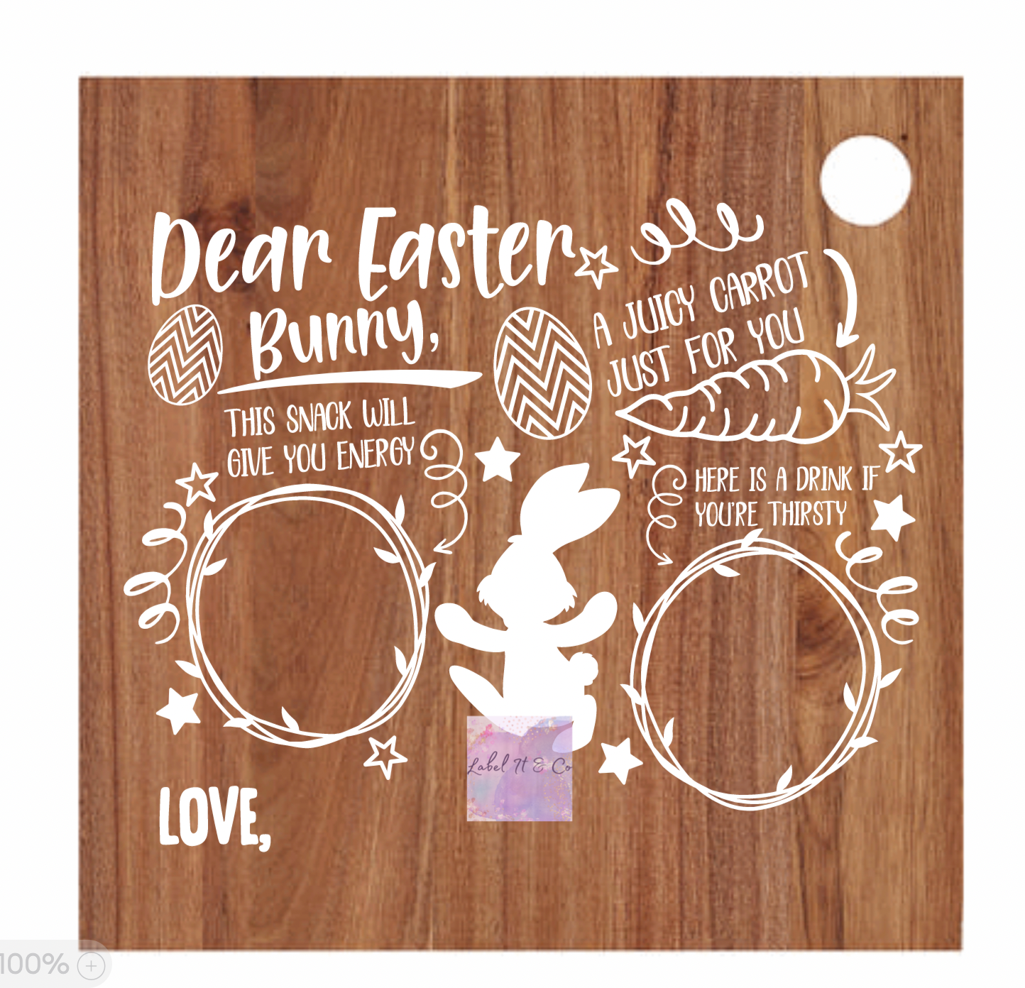 EASTER BUNNY TREAT BOARD